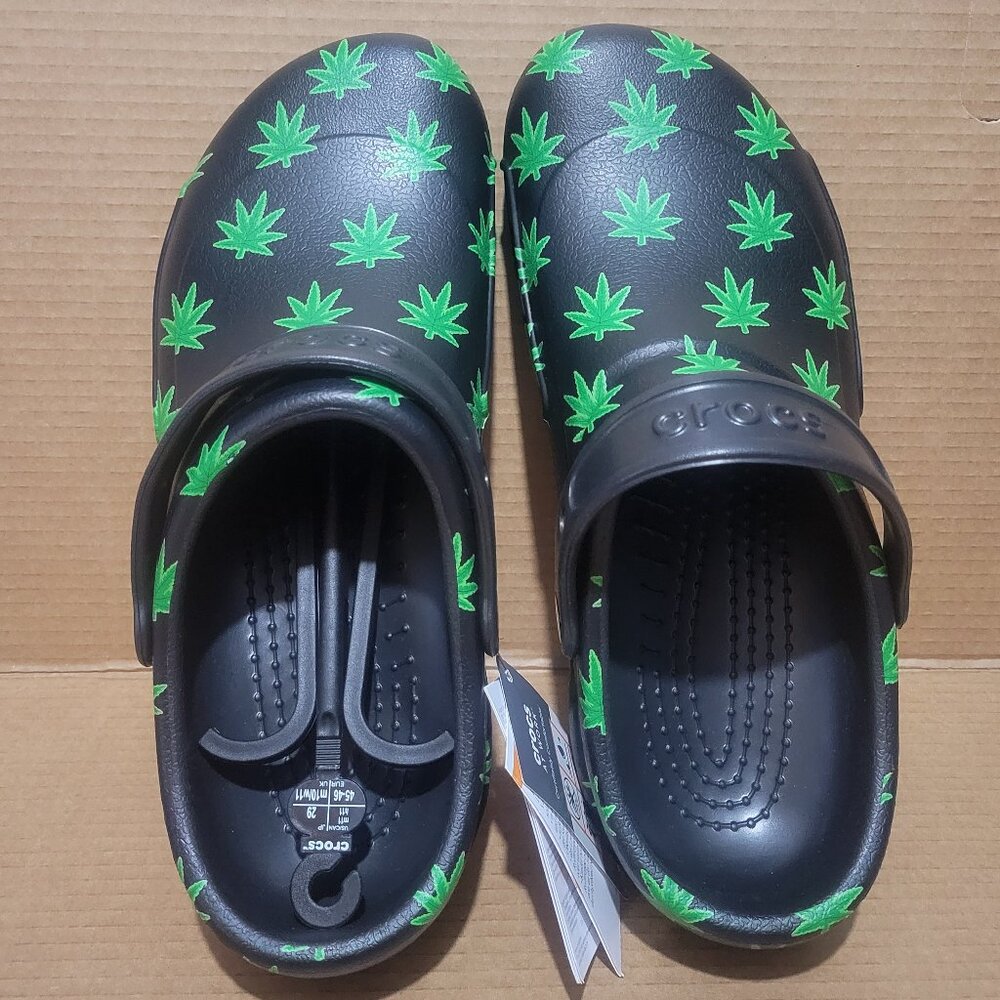 Crocs Work Bistro Graphic Slip Resistant Clog Size: 9 Men/ 11 Women  204044-00Y